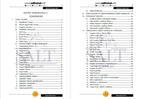 Maliye Hukuku 2. Dönem Part-3 (2020-2021)-KKÜ-Konu Anlatım Kitapçığı