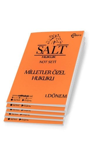 Milletler Özel Hukuk 2.Öğretim 1. Dönem Not Seti (2023-2024)-İÜHF-Konu Anlatım Kitapçığı