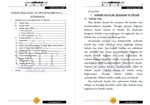 Hukuk Başlangıcı 2. Dönem Part-5 (2020-2021)-KKÜ-Konu Anlatım Kitapçığı