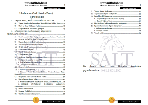 Milletler Özel Hukuku 2. Dönem Part-5 (2020-2021)-KKÜ-Konu Anlatım Kitapçığı