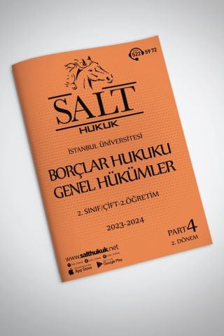 Borçlar Genel Hukuku Çift-2.Öğretim 2. Dönem Part-4 (2023-2024)-İÜHF-Konu Anlatım Kitapçığı