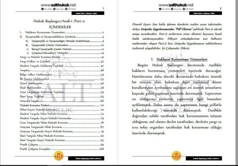 Hukuk Başlangıcı Amfi 1 1. Dönem Not Seti (2020-2021)-DEÜ (2020-2021)-DEÜ-Konu Anlatım Kitapçığı