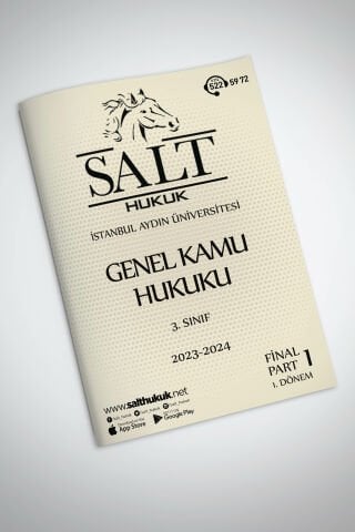 Genel Kamu Hukuku 1. Dönem Final Part-1 (2023-2024)-İAÜ-Konu Anlatım Kitapçığı