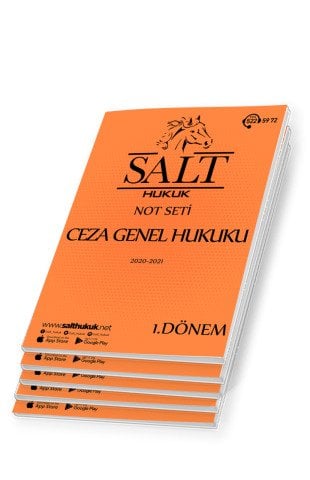 Ceza Genel Hukuku Amfi 2 1. Dönem Not Seti (2020-2021)-DEÜ-Konu Anlatım Kitapçığı