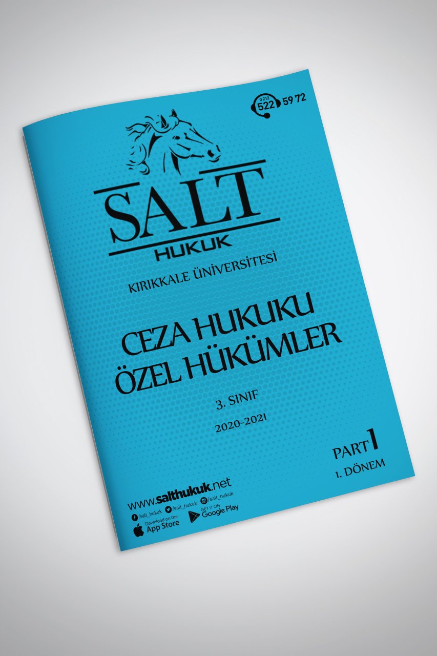 Ceza Özel Hukuku 1. Dönem Part-1 (2020-2021)-KKÜ-Konu Anlatım Kitapçığı