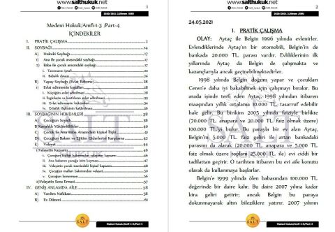 Medeni Hukuk Amfi 3 2. Dönem Not Seti (2020-2021)-DEÜ-Konu Anlatım Kitapçığı