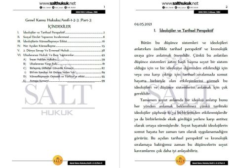 Genel Kamu Hukuku Amfi 1-2-3 2. Dönem Not Seti (2020-2021)-DEÜ-Konu Anlatım Kitapçığı