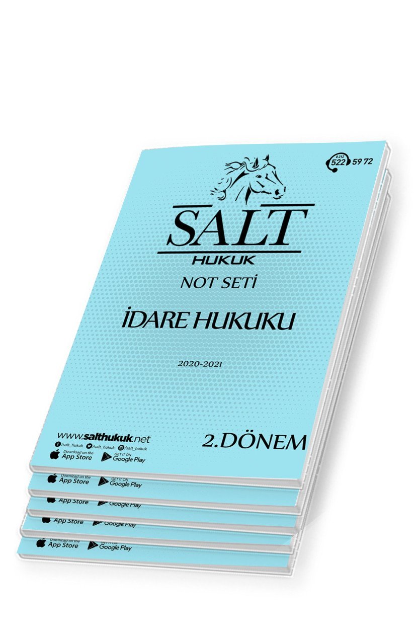 İdare Hukuku Amfi 1 2. Dönem Not Seti (2020-2021)-DEÜ-Konu Anlatım Kitapçığı