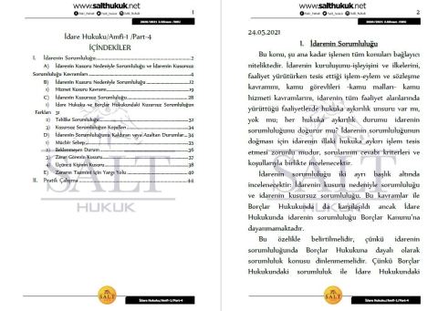 İdare Hukuku Amfi 1 2. Dönem Not Seti (2020-2021)-DEÜ-Konu Anlatım Kitapçığı