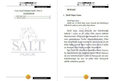 Ceza Genel Hukuku Amfi 1 2. Dönem Not Seti (2020-2021)-DEÜ-Konu Anlatım Kitapçığı