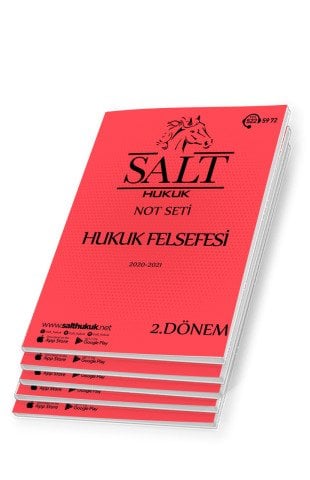 Hukuk Felsefesi Amfi 1 2. Dönem Not Seti (2020-2021)-DEÜ-Konu Anlatım Kitapçığı