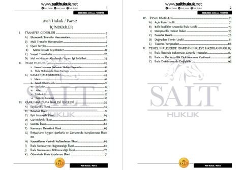 Maliye Hukuku 2. Dönem Part-2 (2020-2021)-AKHF-Konu Anlatım Kitapçığı