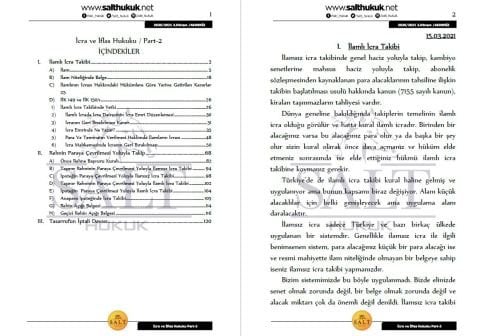 İcra ve İflas Hukuku 2. Dönem Part-2 (2020-2021)-AKHF-Konu Anlatım Kitapçığı