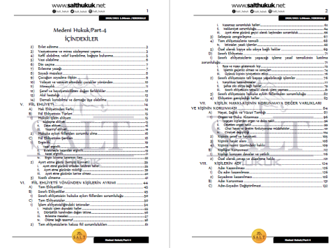 Medeni Hukuk 1. Dönem Part-4 (2020-2021)-KKÜ-Konu Anlatım Kitapçığı