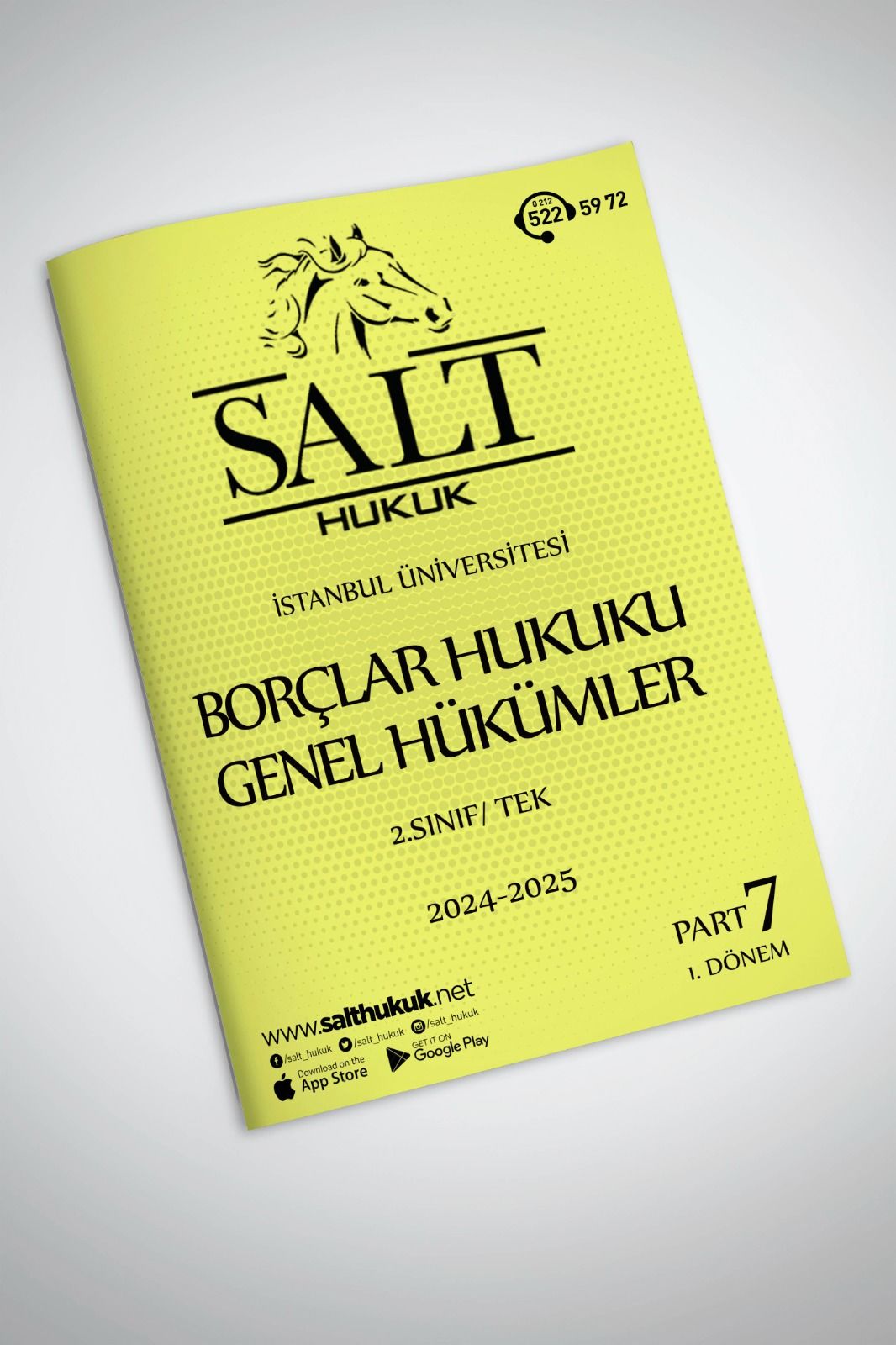 Borçlar Genel Hukuku Tek 1. Dönem Part-7 (2024-2025)-İÜHF-Konu Anlatım Kitapçığı