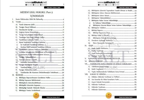 Medeni Usul Hukuku 2. Dönem Part-3 (2020-2021)-AKHF-Konu Anlatım Kitapçığı