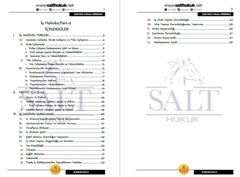 İş ve Sosyal Güvenlik 1. Dönem Part-4 (2020-2021)-KKÜ-Konu Anlatım Kitapçığı