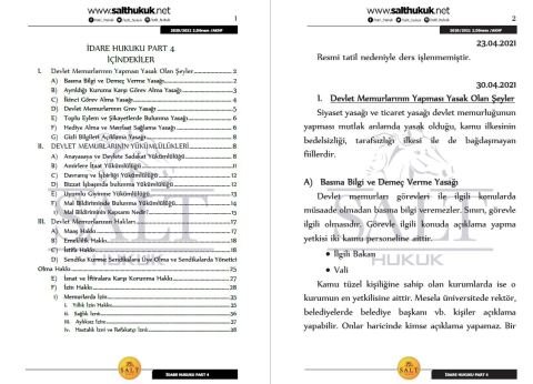 İdare Hukuku 2. Dönem Part-4 (2020-2021)-AKHF-Konu Anlatım Kitapçığı