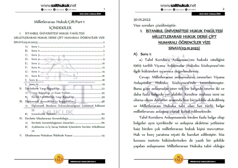 Milletler Genel Hukuku Çift 2. Dönem Part-1 (2022-2023)-İÜHF-Konu Anlatım Kitapçığı