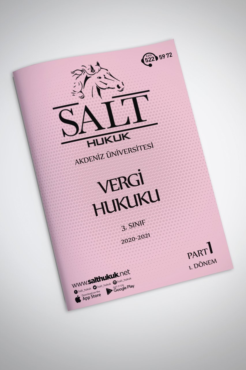 Vergi Huk. 1. Dönem Part-1 (2020-2021)-AKHF-Konu Anlatım Kitapçığı