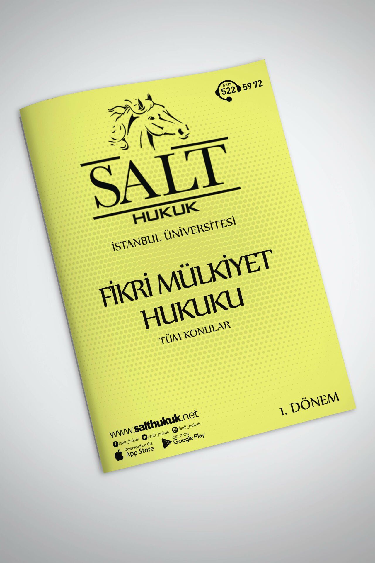 FİKRİ MÜLKİYET HUKUKU TÜM KONULAR TEK PART