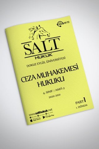 Ceza Muhakemesi Hukuku Amfi 2 1. Dönem Part-1 (2020-2021)-DEÜ-Konu Anlatım Kitapçığı