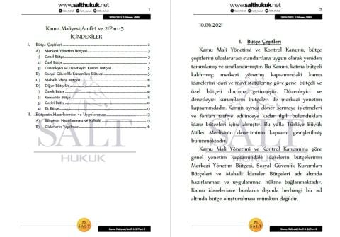 Maliye Hukuku Amfi 1-2 2. Dönem Part-5 (2020-2021)-DEÜ-Konu Anlatım Kitapçığı