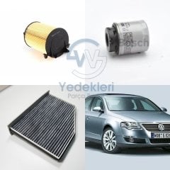 Passat Bakım Filtre Seti 1.4TSI 2006 -- 2014 - BOSCH