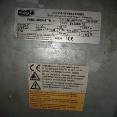 HELIOS VARD 450/4 TK KARMA AKIŞLI FAN