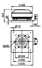 Helios RDD 200/4 Ex Çatı Fanı