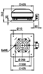 Helios RDD 225/4 Ex Çatı Fanı