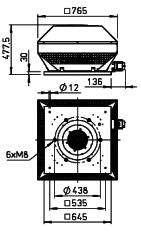 Helios RDD 400/6 Ex Çatı Fanı