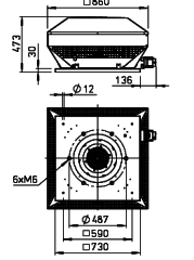 Helios RDD 450/4 Ex Çatı Fanı