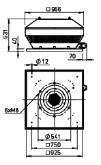 Helios RDD 500/4 Ex Çatı Fanı