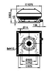 Helios RDD 560/6 Çatı Fanı