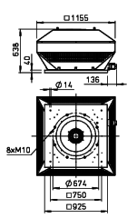 Helios RDD 630/6 Çatı Fanı