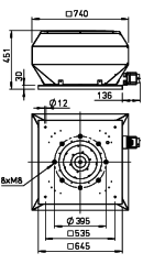 Helios VDD 355/4 Ex Çatı Fanı