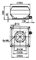 Helios VDD 400/6 Ex Çatı Fanı