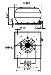 Helios VDD 500/6 Ex Çatı Fanı