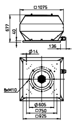 Helios VDD 560/6 Ex Çatı Fanı