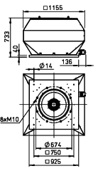 Helios VDD 630/6 Ex Çatı Fanı