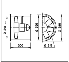 Helios HRFD 315/4/2 Kanal Tipi Aksiyel Fan