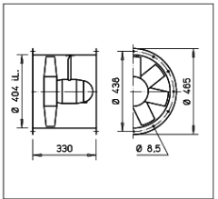 Helios HRFD 400/2/2 Kanal Tipi Aksiyel Fan