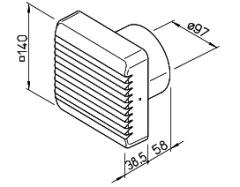 Helios HR 90 KEZ Mini Aspratör
