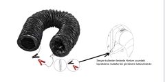 160mm Antistatik - Alev Yürümez Flex Hava Hortumu