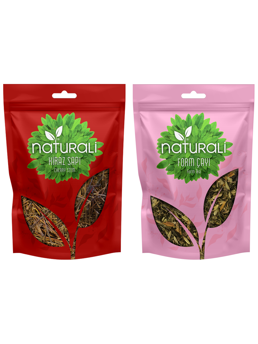Naturali Detoks Çay Paketi - Form Çayı 100 Gr - Kiraz Sapı 75 Gr