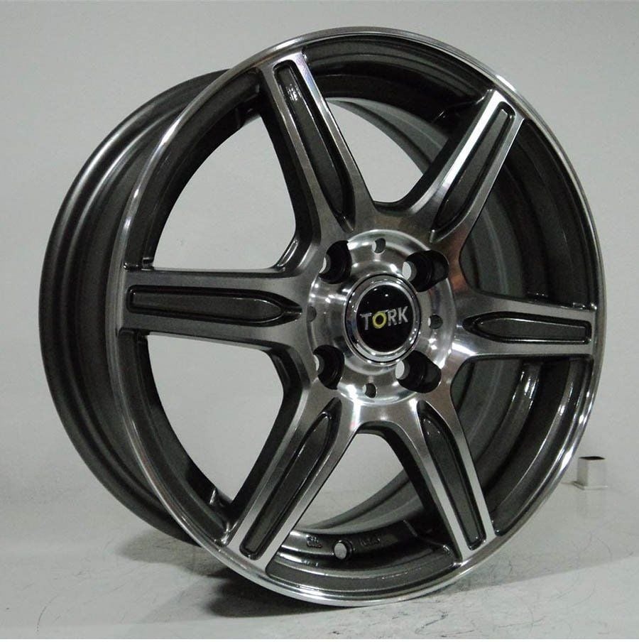 Megatork TORK 4155 5.5x14inç 4x100 et40 73.1 Silver Machined Çelik Jant