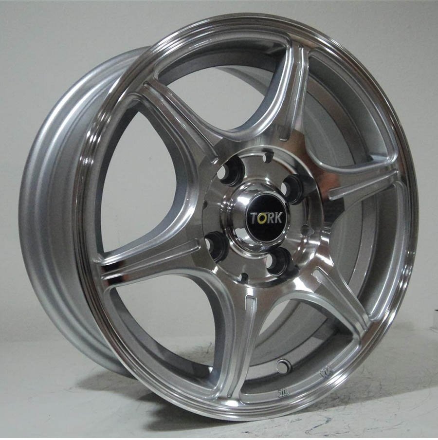 Megatork TORK 3309 5.5x13inç 4x100 et35 73.1 Silver Machined Çelik Jant