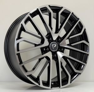 BK 3S1261 8X19İNÇ  5X112 ET45 66.45 BLACK MACHINED XL ÇELİK JANT