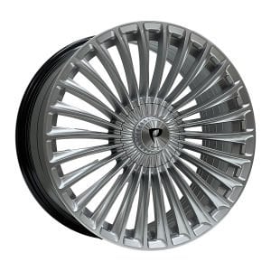 BK 3S198 9.5X19İNÇ  5X112 ET45 66.56 HYPER SILVER XL ÇELİK JANT